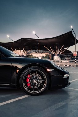 Kyiv, Ukrayna - 11.06.2021: Porsche 911 Carrera 4S Targa