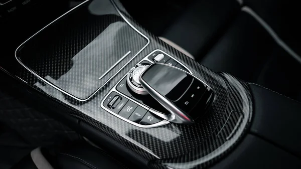 Kiew Ukraine 2021 Mercedes Benz Amg C63S Carbon Interieur — Stockfoto