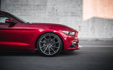 Kyiv, Ukrayna - 11,06.2021: Ford Mustang