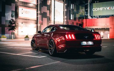 Kyiv, Ukraine - 11.06.2021: Ford Mustang