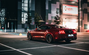Kyiv, Ukraine - 11.06.2021: Ford Mustang