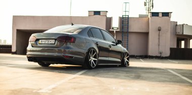 Kyiv, Ukrayna - 11.06.2021: VW Jetta