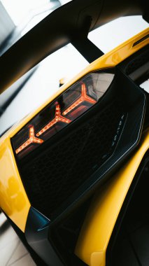 Kyiv, Ukrayna - 20.12.2020: Lamborghini Aventador SV