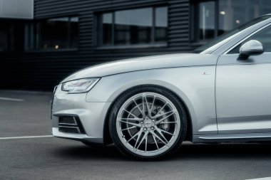 Kyiv, Ukraine - 20.12.2020: Audi A4 B9 S-Line