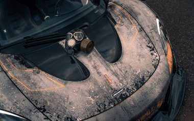 Kyiv, Ukrayna - 08.13.2021: McLaren Chornobyl