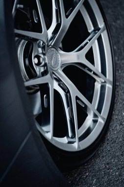 Kyiv, Ukrayna - 08.13.2021: Audi A5 Coupe 