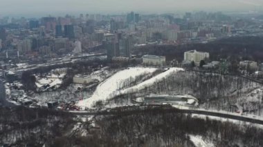 Kyiv, Ukraine - 28.03.2022: ski resort