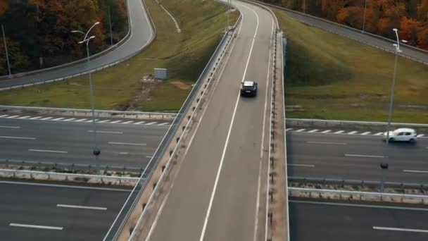 Kyiv Ukraine 2022 Audi Rs6 Driving Forest Road — 图库视频影像