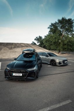 Kyiv, Ukrayna - 15.10.2022: Audi RS6 C8