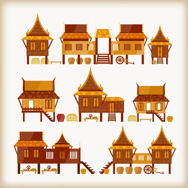 Pueblos — Vector de stock