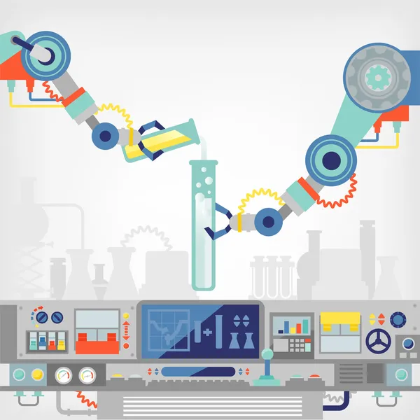 Braccio robotico — Vettoriale Stock