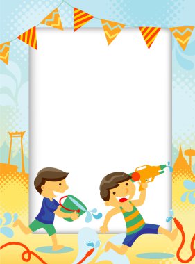 Songkran Festival clipart