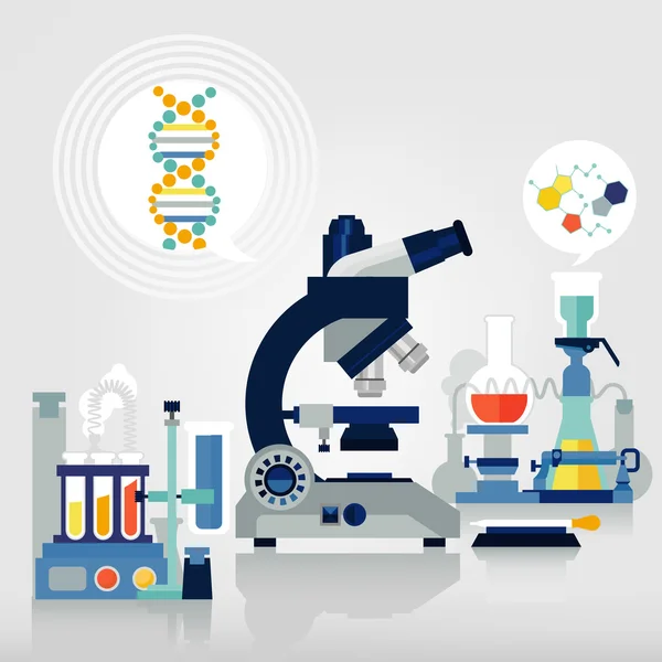 Conjunto de laboratório — Vetor de Stock