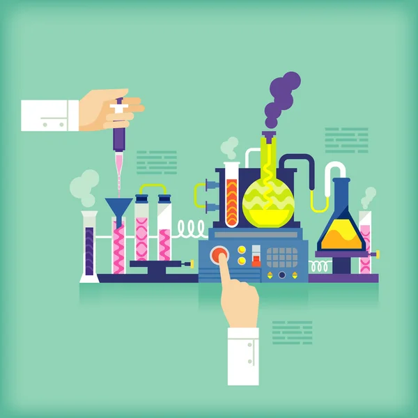 Experimentos científicos — Archivo Imágenes Vectoriales