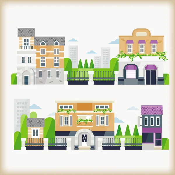 Town — Stock Vector