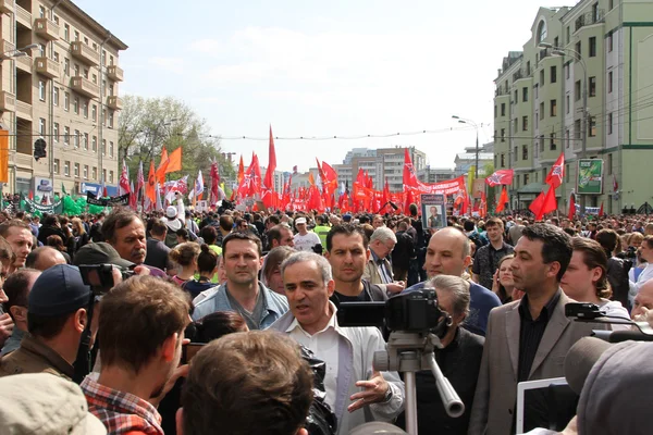 Garry Kasparov at the opposition rally — Stock Photo, Image