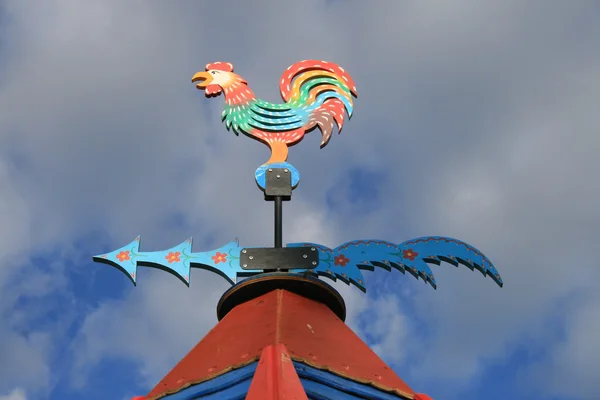 Wooden painted vane — Stock Photo, Image