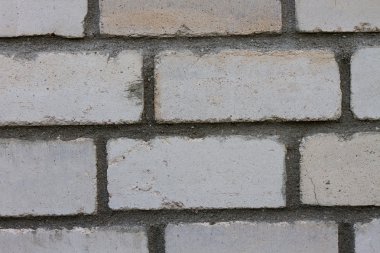Arkaplan için beyaz tuğla duvar