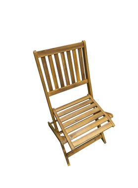 Beyaz arka planda tek başına oturan sandalye