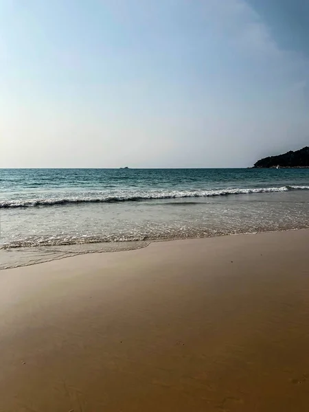 Beach Palm Trees Andaman Sea Thailand Phuket Island — Stock Photo, Image