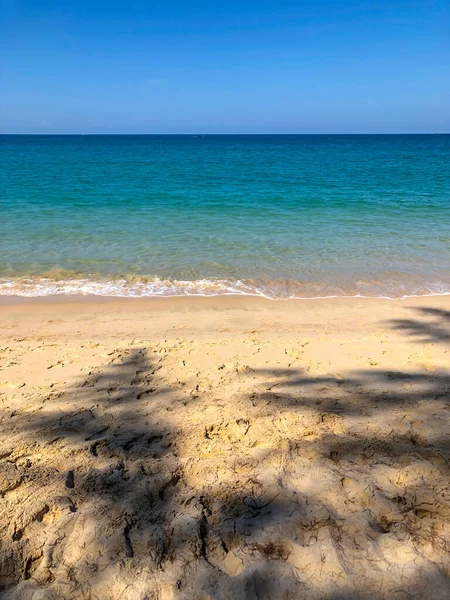 Playa Palmeras Mar Andamán Tailandia Isla Phuket — Foto de Stock