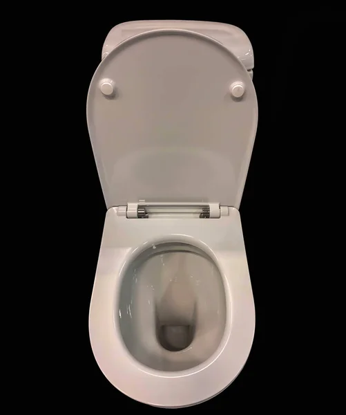 Close Photo Toilet Bowl Isolate — Stockfoto