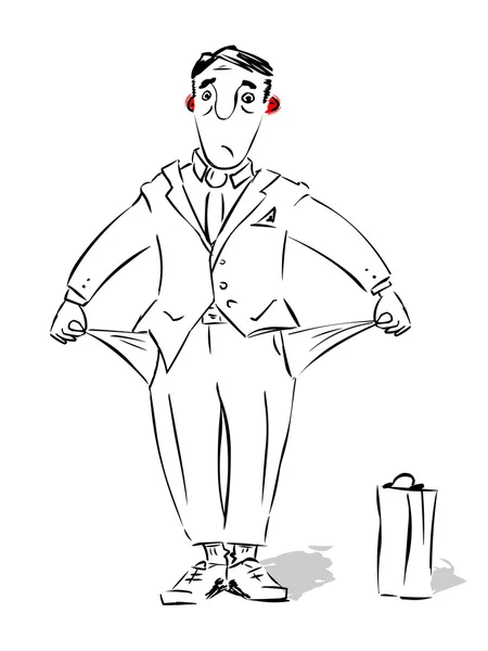 üzgün kaybeden para olmadan