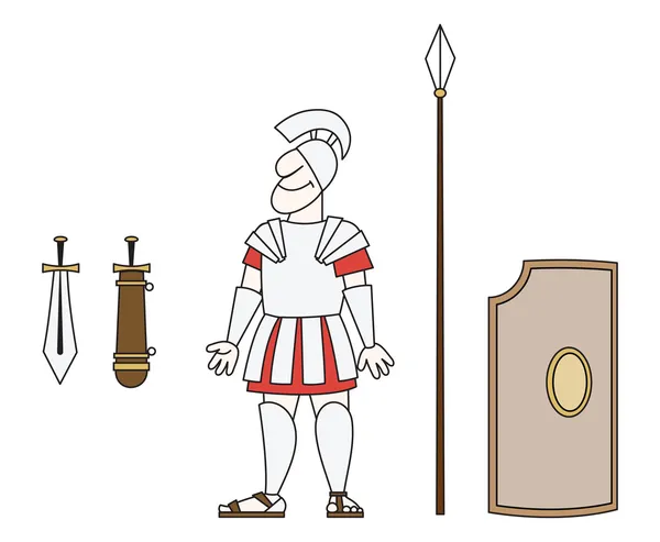 Ancient warrior Stock Illustration