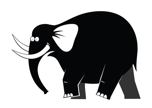 Moving elephant — Stock Vector