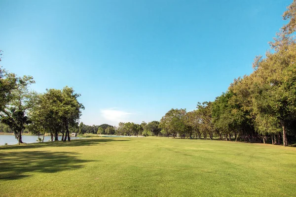 Campo Golf Verde Modo Sfondo Golf Famoso Sport All Aria — Foto Stock