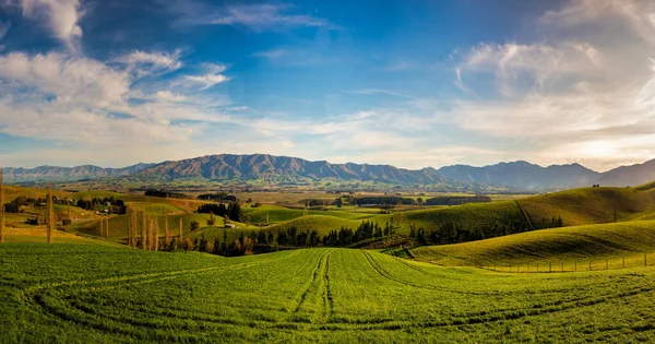 Stunning Lush Green Hills Valleys Endless Farm Land Mount Michael — Stock Photo, Image