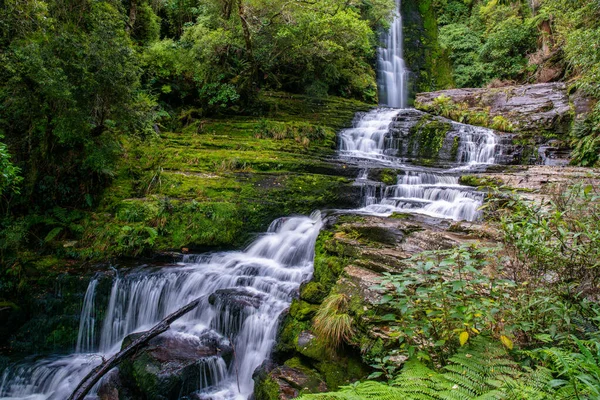 The McLean Fall Waterfall magic in the lush forest at the Catlins