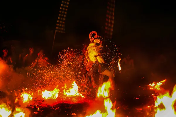 Mitologia balinesa jogo chamado "Kecak ". — Fotografia de Stock