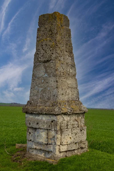 Catherine Mile Monuments History Architecture Road Signs Built Route Russian — Stock Photo, Image