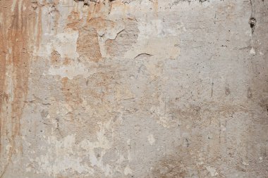 Beton duvar binanın duvarını gösteriyor ve sıvı solüsyonla boyanmış..