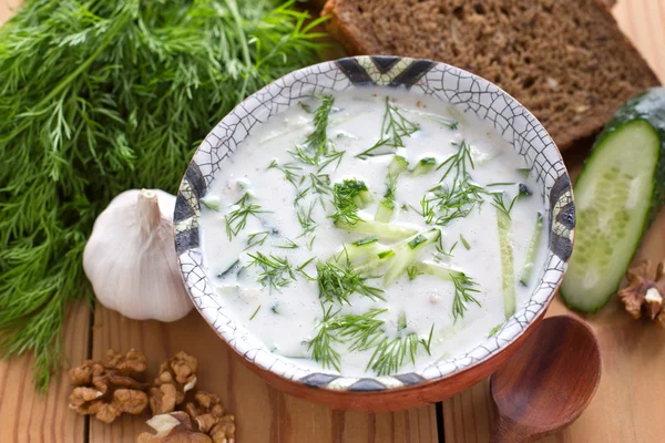 Cold Bulgarian soup — Stock Photo, Image