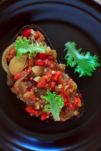 Eggplant caviar — Stock Photo, Image