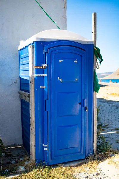 Transportable Porta John Toiletten Draußen — Stockfoto