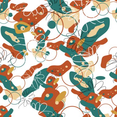 Tekstil fabrikaları, duvar kağıtları, arkaplan, kartpostallar için tasarım. Vektör illüstrasyonu.