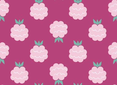 Ahududulu kusursuz desen. Düz böğürtlenli tasarım.