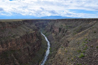 Rio Grande Vadisi Kızıl Nehir ve Taos New Mexico yakınlarında.