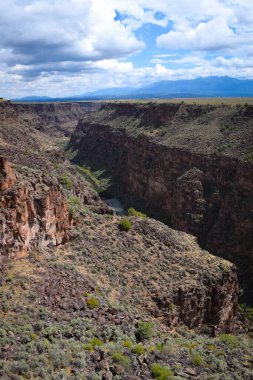 Rio Grande Vadisi Kızıl Nehir ve Taos New Mexico yakınlarında.