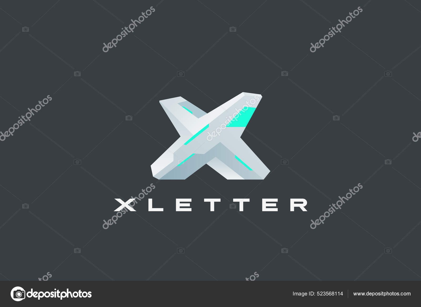 Letter Design Cross Vector Template Future Hitech Cyberpunk Style  Technology Stock Vector by ©Sentavio 523568114, image size:1600x1167
