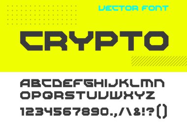 Cyberpunk Font Vector Design Style