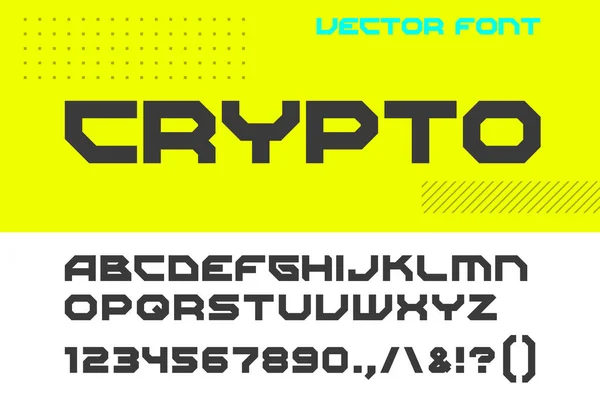 Cyberpunk Font Vector Design Style — Stockvektor
