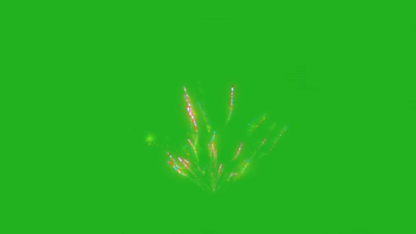 Казкові Стримери Зелений Екран Графіка Руху — стокове відео