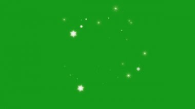 Parıldayan yeşil ekran hareket grafikleri