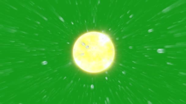 Moving Particles Sun Green Screen Motion Graphics — Stock Video