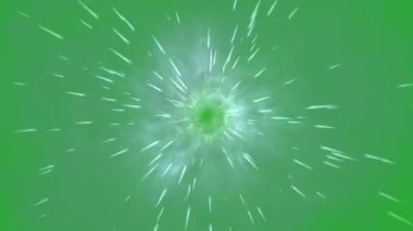 Hiperuzay yeşil ekran hareketi grafikleri