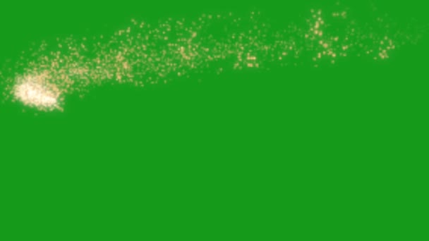 Brillante Flujo Brillo Gráficos Movimiento Pantalla Verde — Vídeo de stock